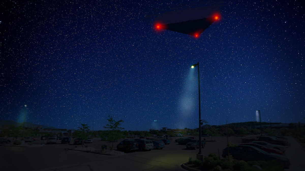 KRDO image panel showing Department of War UAP renderings from Colorado Springs coverage