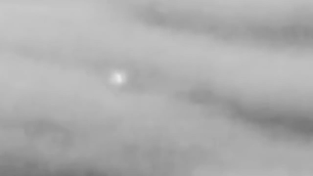 DVIDS source frame for DVIDS PR054 records lead: digitally altered EUCOM infrared video shows erratic contrast tracking