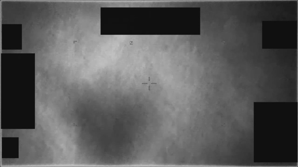 DVIDS source frame for DVIDS PR080 records lead: CENTCOM infrared clip logs repeated contrast transits on 20 October 2020