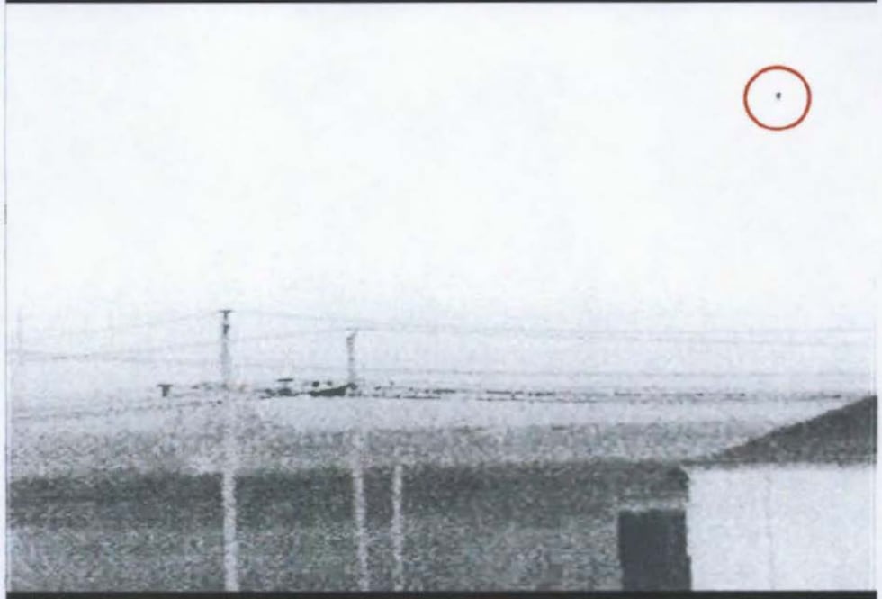 Source image published by NewsChannel 10 showing the reported UFO spotted near Pantex on September 1, 2015.
