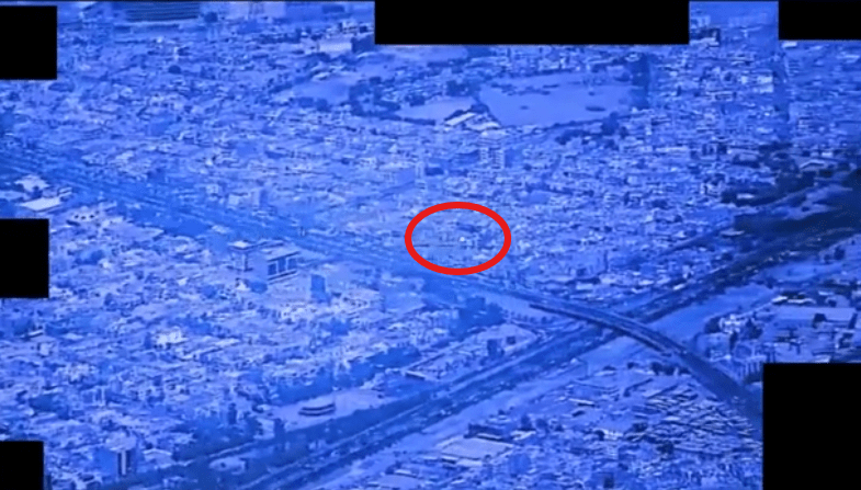 Infrared UAP footage image carried in source coverage of the Pentagon file release